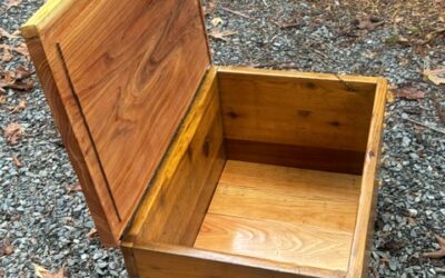 Restored Western Red Cedar Deck Box