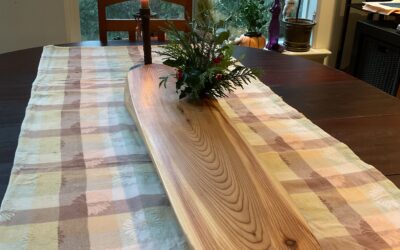Celestial Rings Red Cedar Table Centerpiece