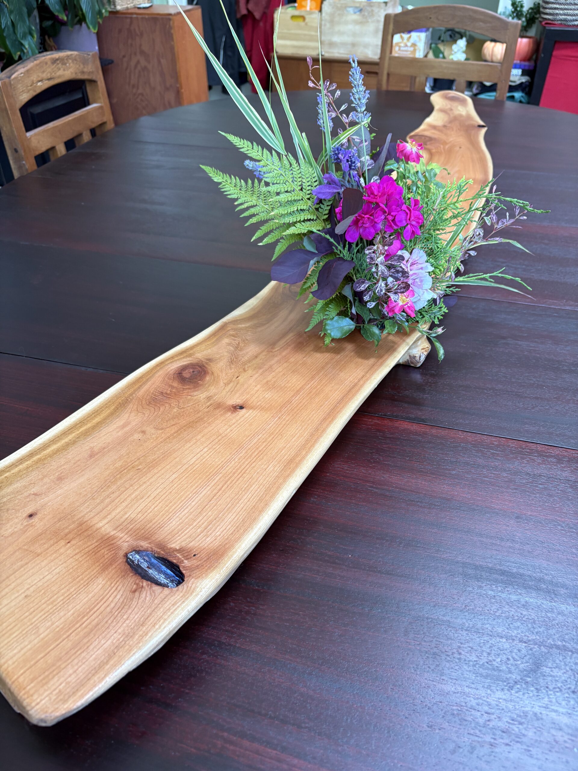 Lg Cedar Table Centerpiece